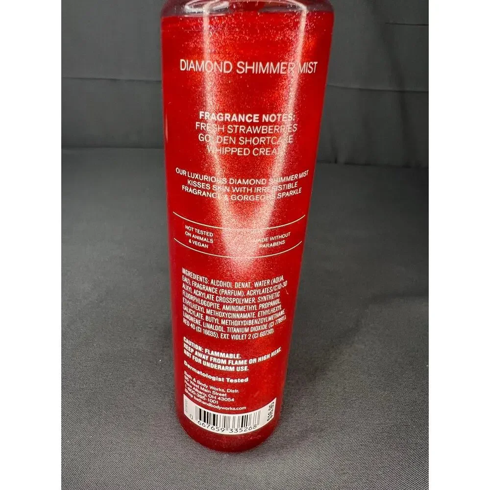 Bath & Body Works Strawberry Poundcake Shimmer Mist 4.9oz NEW